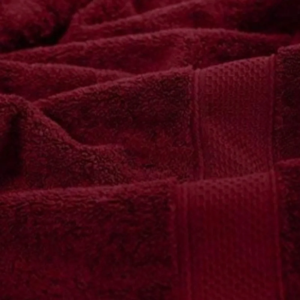 Burgundy 8 Piece Bath Towel Thick, Soft, Plush